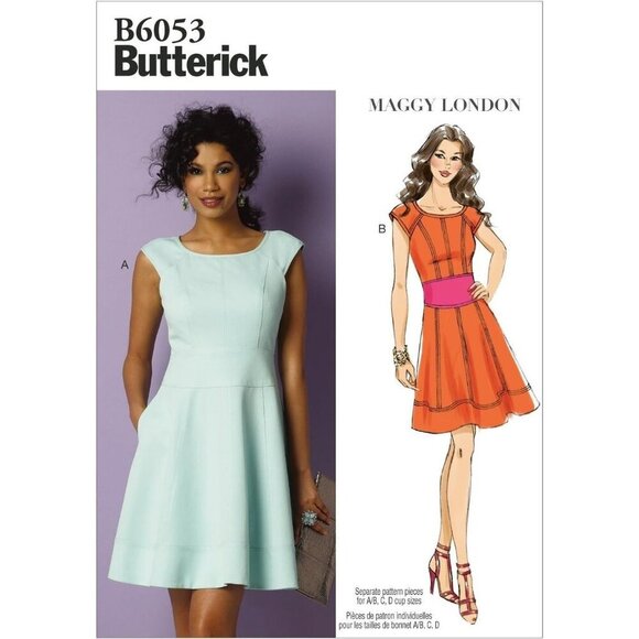 Butterick Sewing Pattern 6053 Dress Misses Size 8-16 - Picture 1 of 2